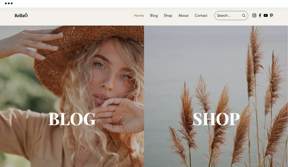 Scrolling website template examples