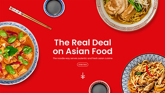 Restaurants & Food website templates - Asian Restaurant