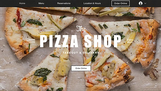 Restaurants & Food website templates - Pizza Restaurant